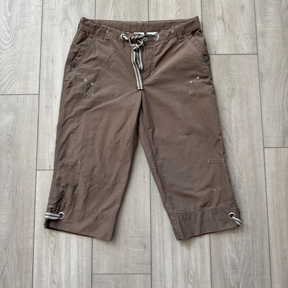 Columbia Capri Pants Womens S Brown Omni-Shade Outdoor Hiking Crops AL8567